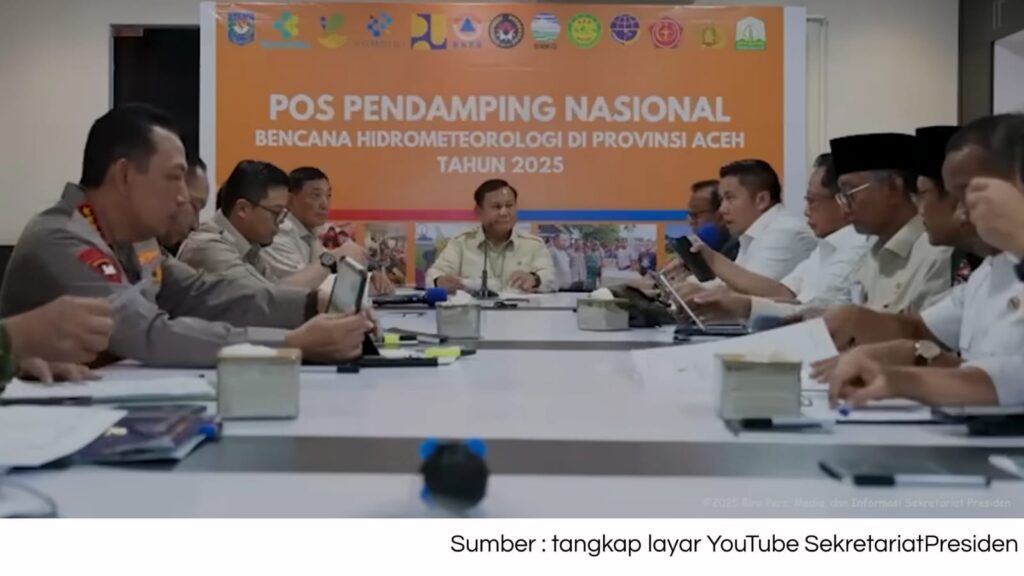Presiden Prabowo Pimpin Rapat Koordinasi Darurat Di Aceh, Perintahkan Pemulihan Dan Bantuan Cepat
