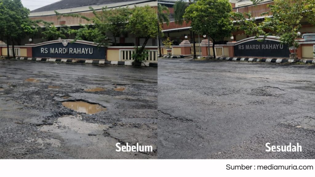 Gerak Cepat Bupati Kudus Tangani Jalan Rusak Pasca Banjir, Ruas Agil Kusumadya Mulai Ditambal