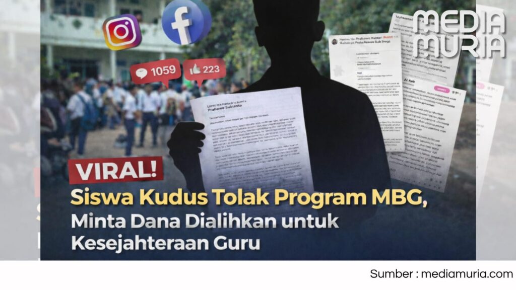Siswa di Kabupaten Kudus Viral, Tolak Program MBG dan Minta Anggaran Dialihkan untuk Kesejahteraan Guru